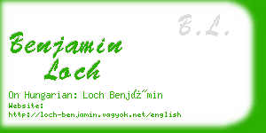 benjamin loch business card